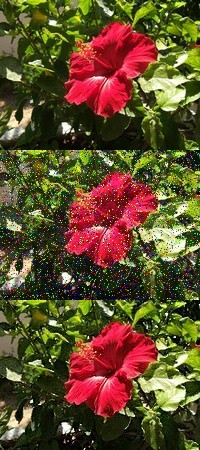 Append images example